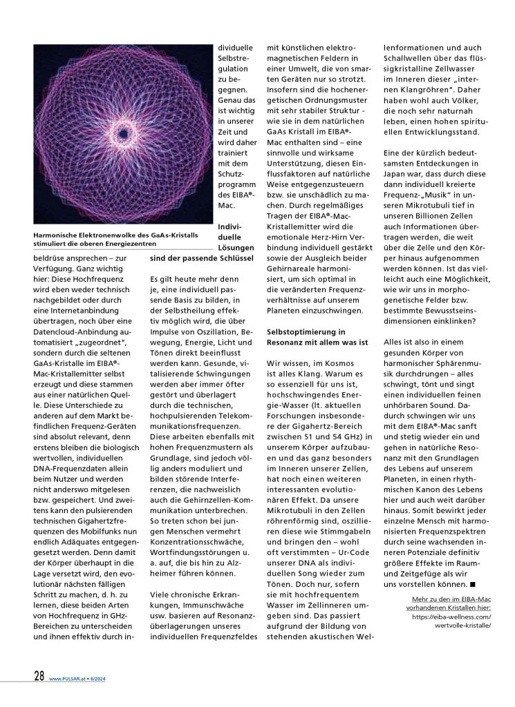 PULSAR-Artikel Juli/August 2024